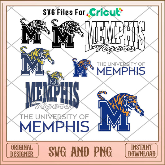 Memphis Tigers svg, Memphis Tigers svg bundle, NCAA svg