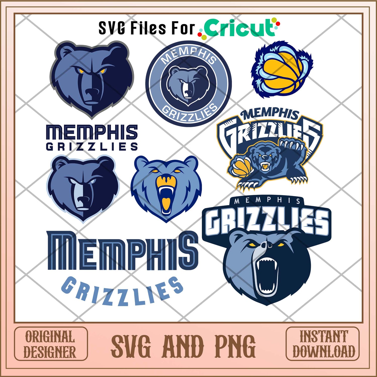 Memphis Grizzlies logo svg, Memphis Grizzlies svg bundle, NBA svg