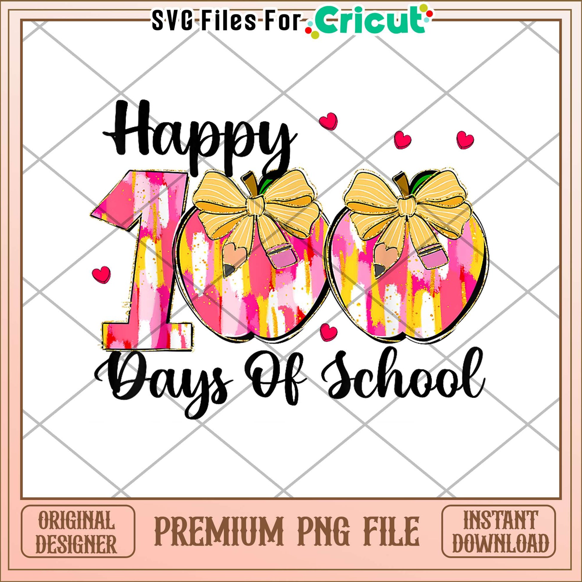 Merch Coquette Bow 100 Days of School Apples Pencil Girls Teacher T-Shirt