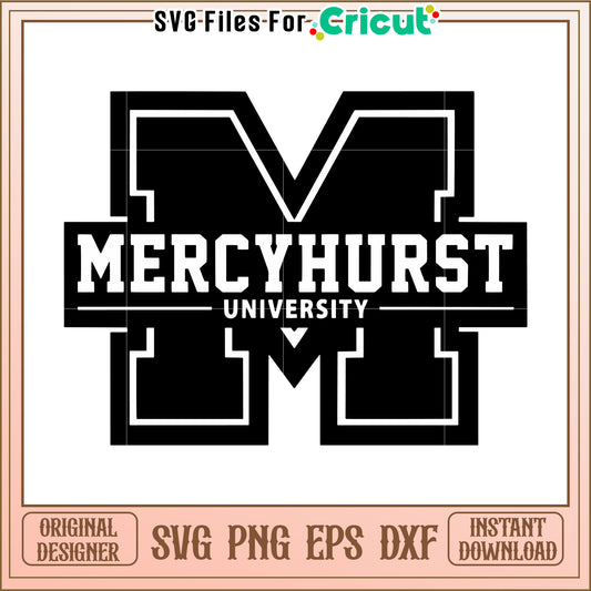 Mercyhurst University SVG File for Cricut, instant download for crafting projects