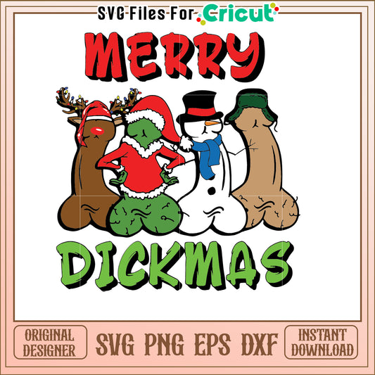 Merry Dickmas SVG