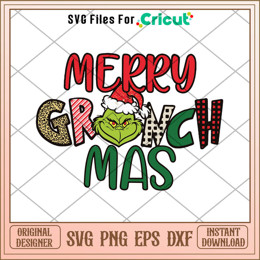 Merry Grinchmas Christmas 2022 SVG, christmas grinch​ svg