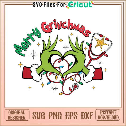 Merry Grinchmas SVG Design Download