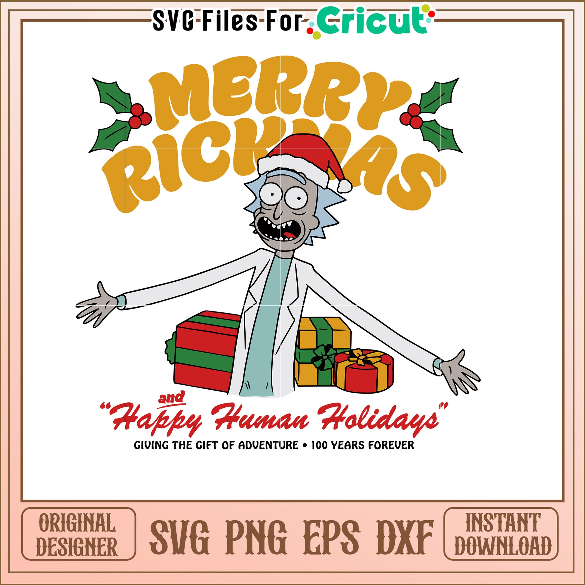 Merry Rickmas SVG Christmas Design