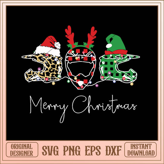 Merry Christmas helmet svg, Flannnel helmet for Christmas svg bundle