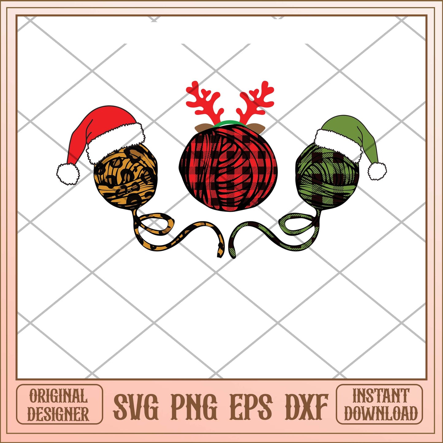Merry Christmas svg, Christmas wool roll svg bundle, Christmas wool bundle