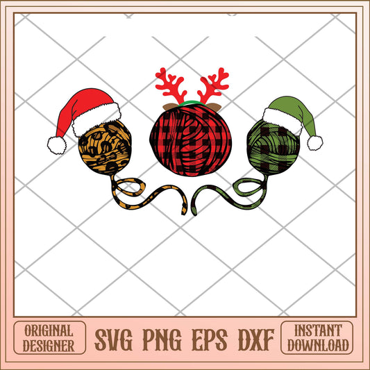 Merry Christmas svg, Christmas wool roll svg bundle, Christmas wool bundle