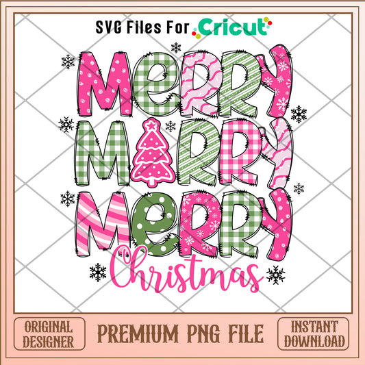 Merry christmas font design png, christmas vacation png