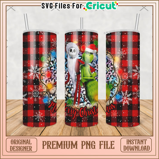 Merry christmas live action tumbler png, grinch christmas png, grinch pajamas​ png