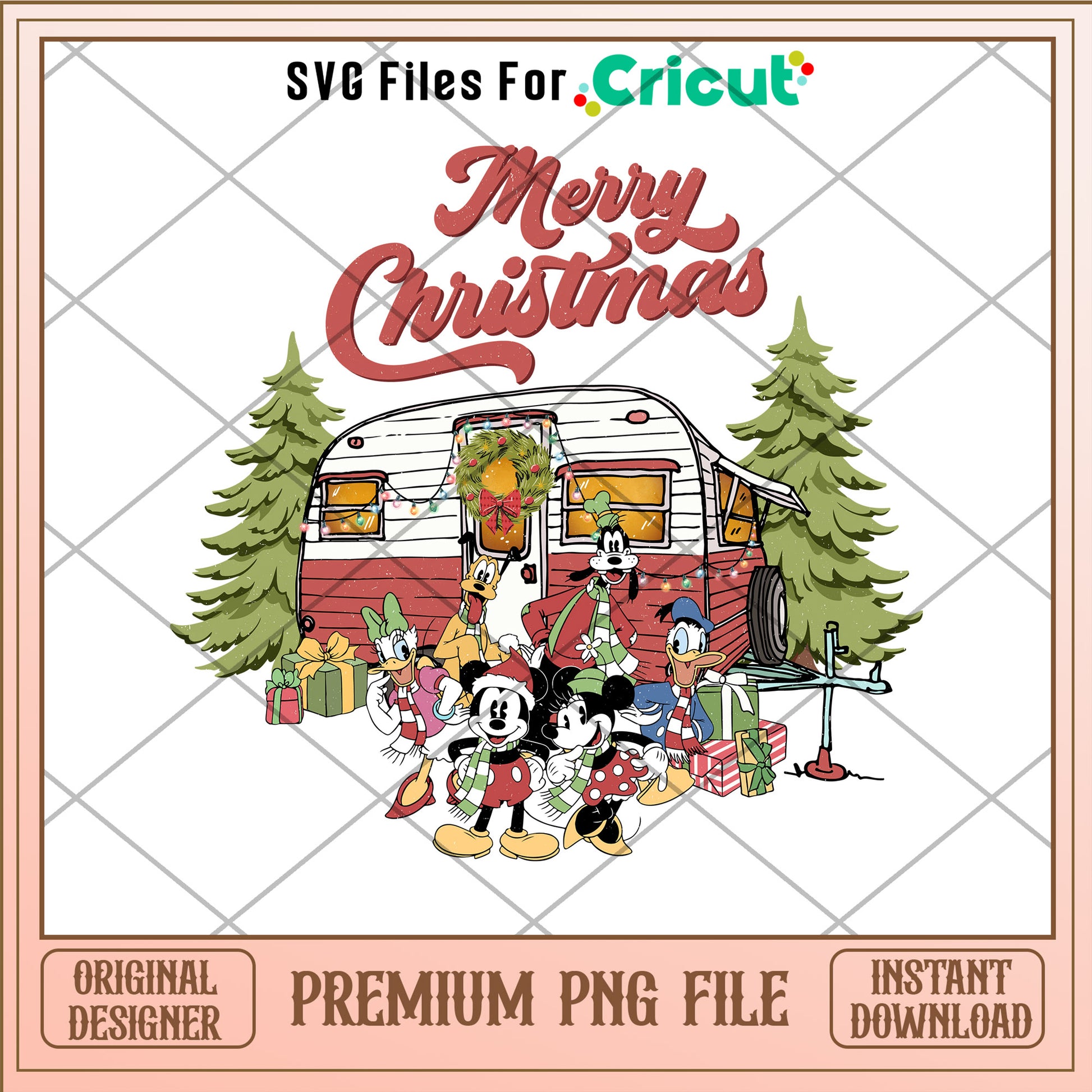 Merry christmas png, mickey and friends png, christmas vacation png