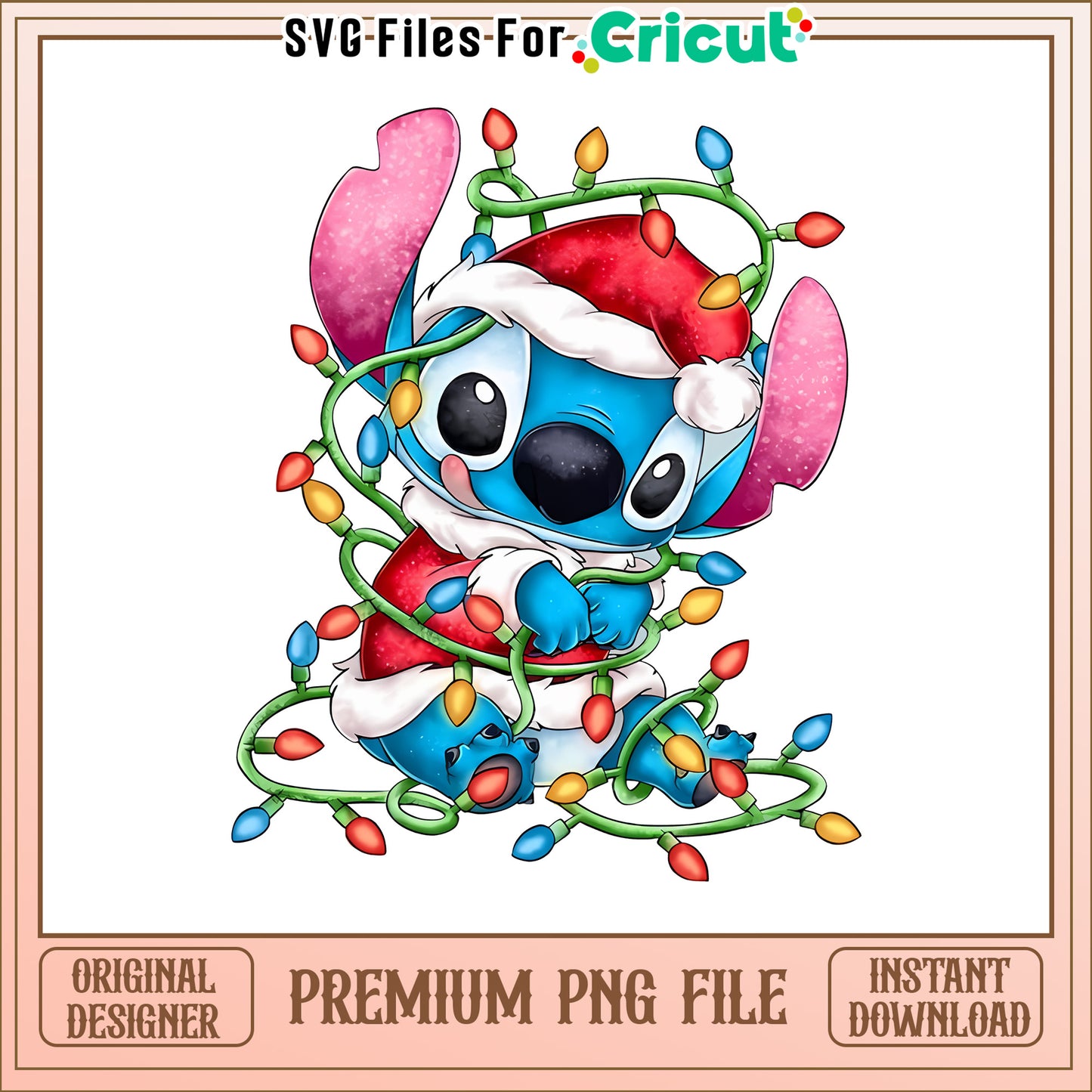 Merry christmas stitch cute png, stitch wallpaper christmas​​ png