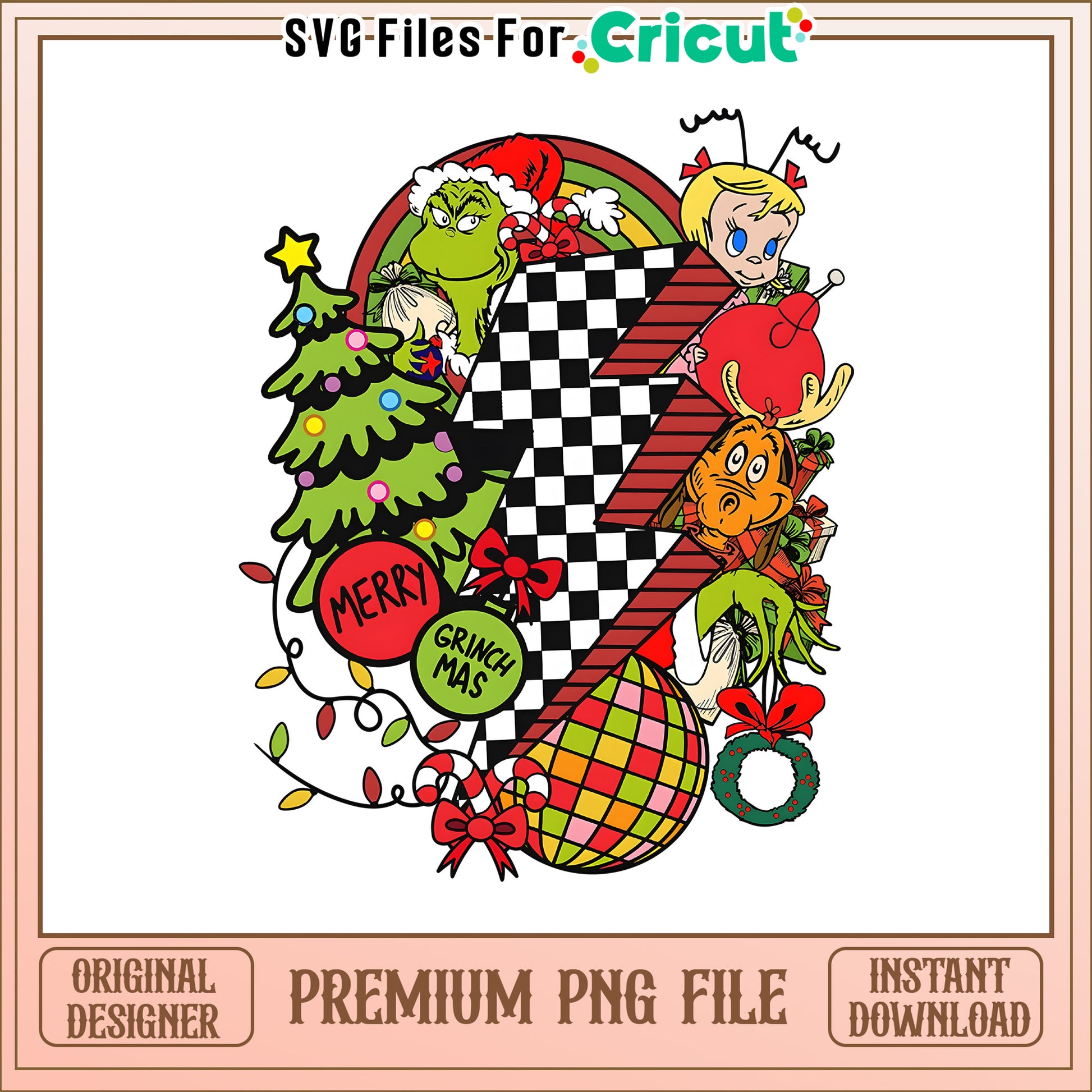 Merry christmas thunder light png, grinch coloring pages​​ png