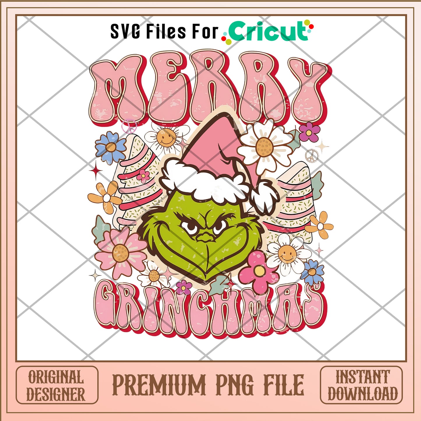 Merry grinchmas png, the ginch santa hat png, christmas png