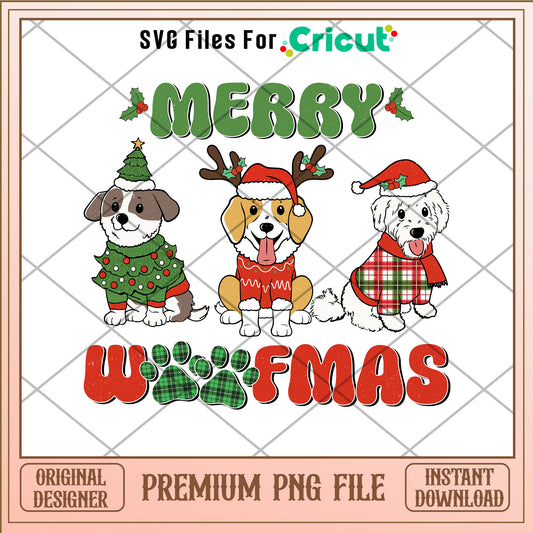 Merry woofmas png, Dog cosplay reindeer png, christmas png