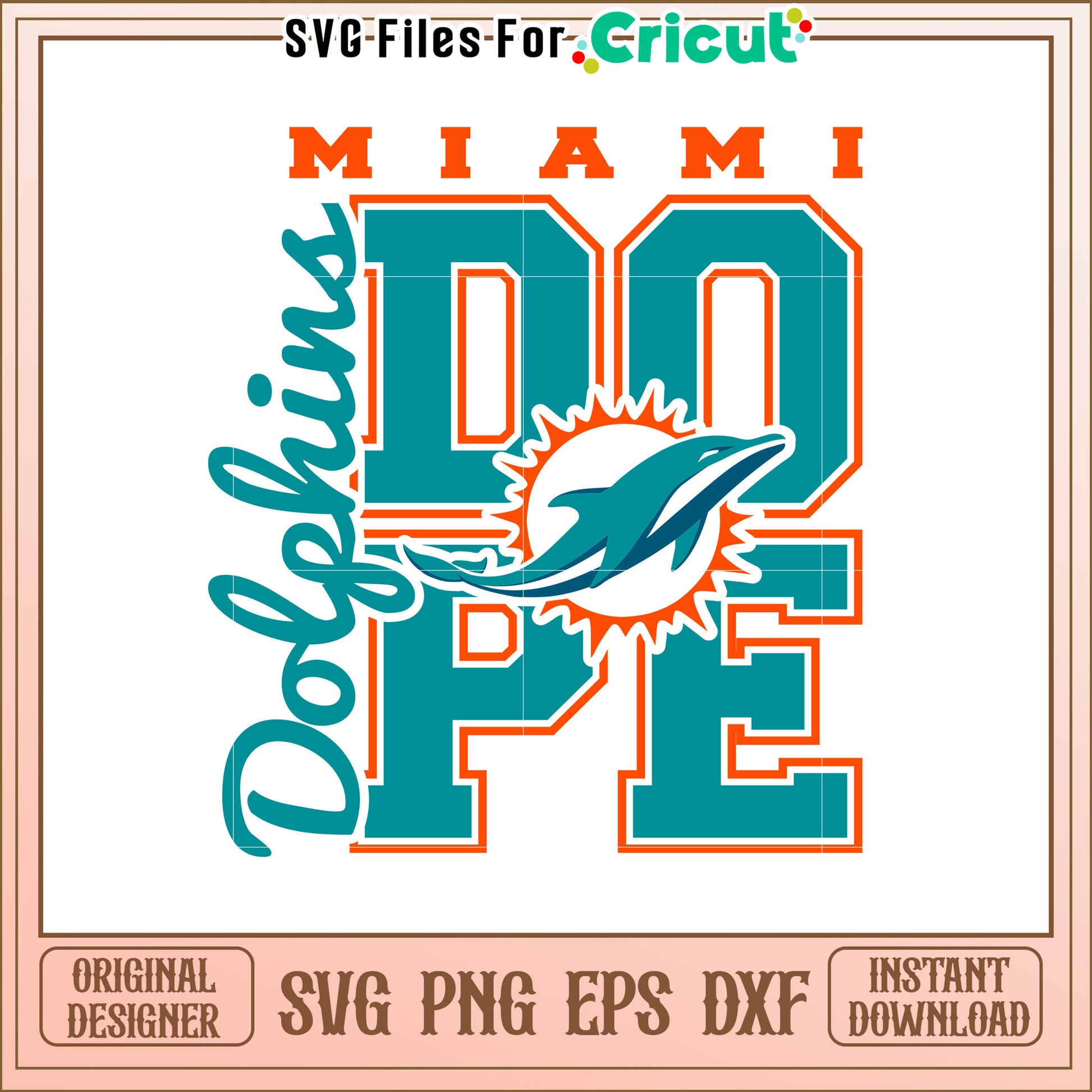 Miami Dolphins Dope SVG Design for Sports Fans