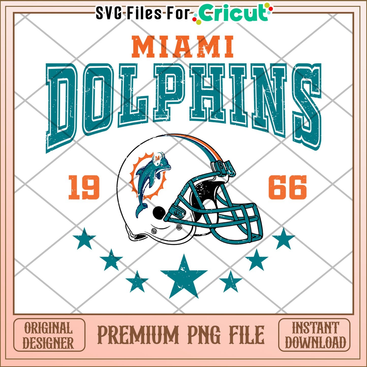 Miami Dolphins Helmet Design PNG, perfect for sports projects