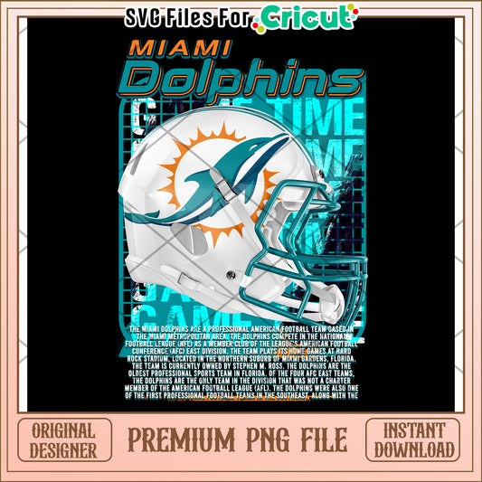 Miami Dolphins PNG File for Cricut, High Quality Instant Download