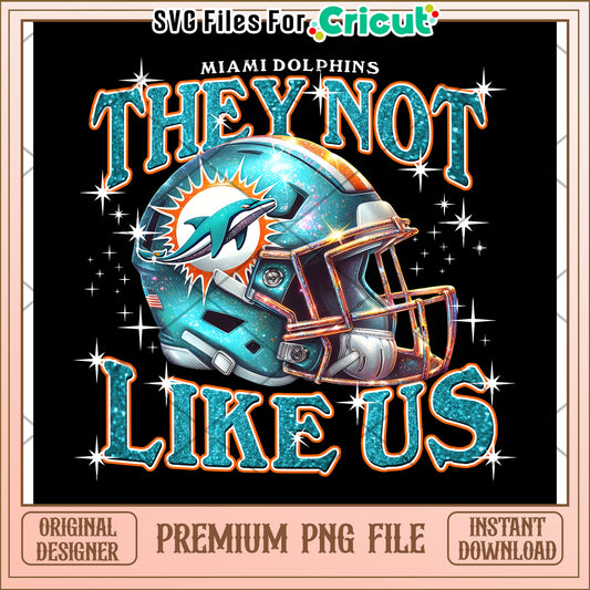 Miami Dolphins PNG design for Cricut, unique helmet graphic file