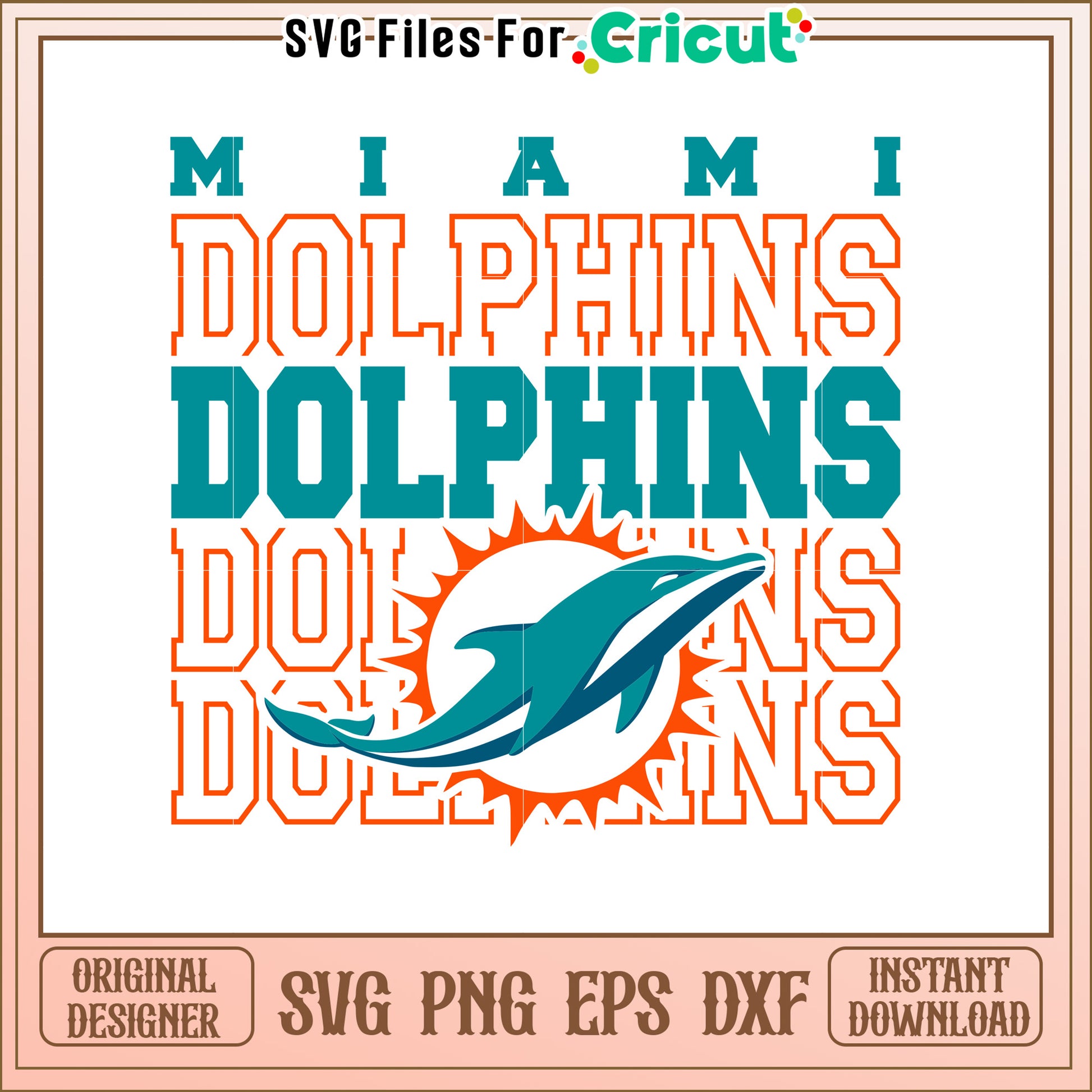 Miami Dolphins SVG Design