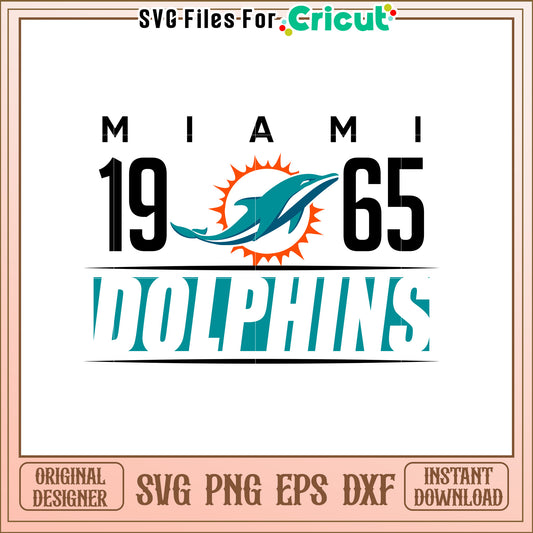 Miami Dolphins SVG Logo Design