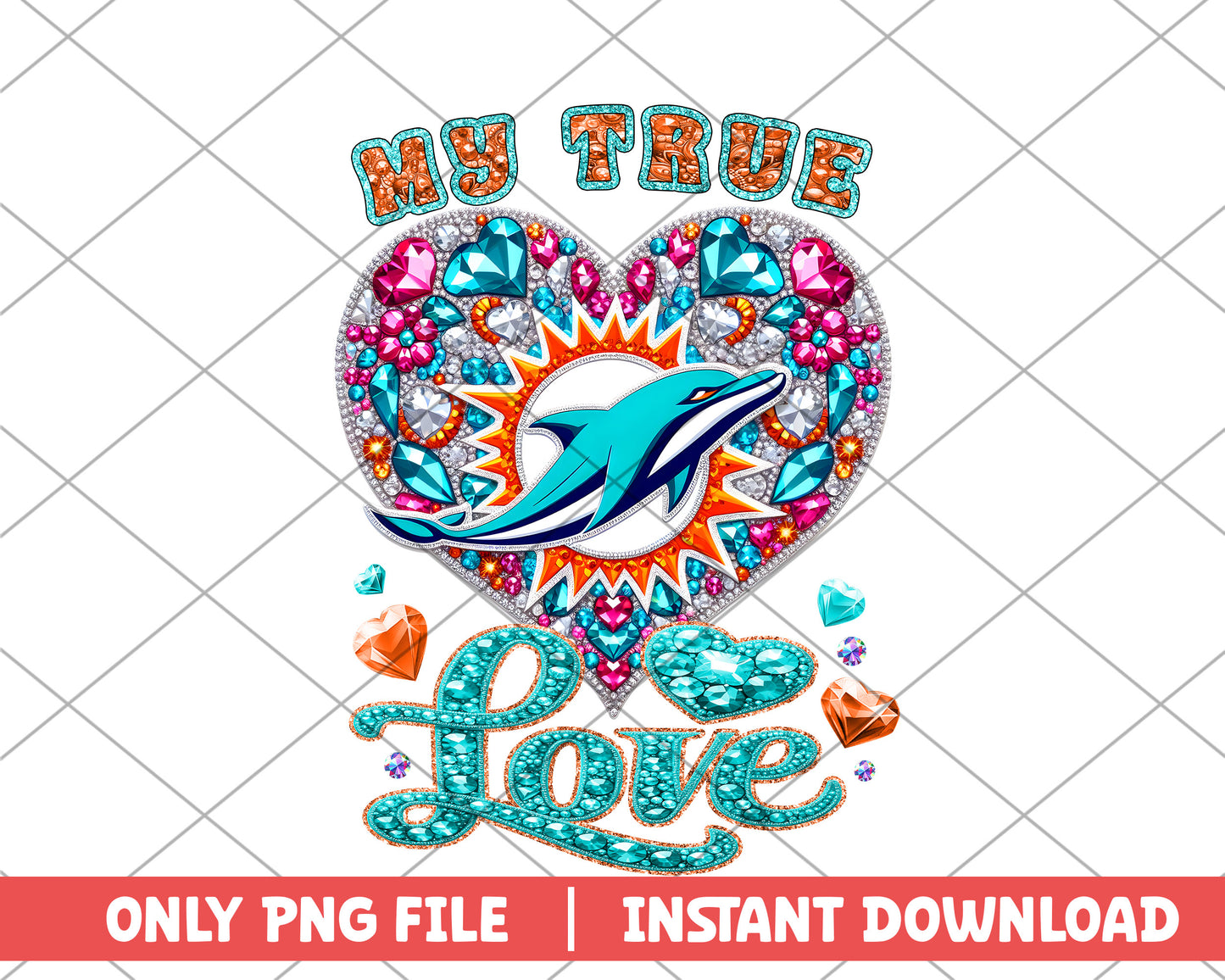 Miami Dolphins my true love png, Miami Dolphins png