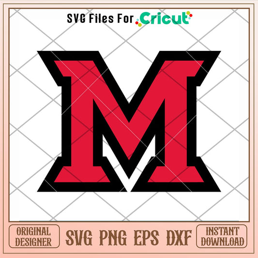 Miami (Ohio) Redhawks Logo Svg, Miami (Ohio) Redhawks Svg, NCAA Svg