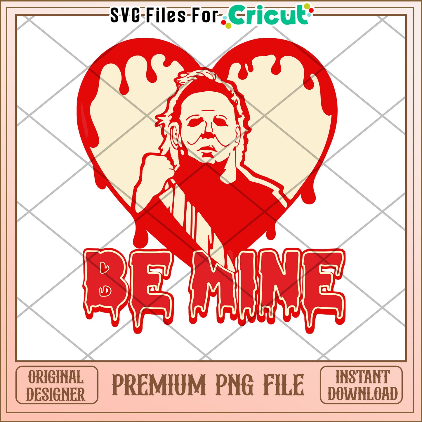 Michael Myers Be Mine PNG Valentines Day