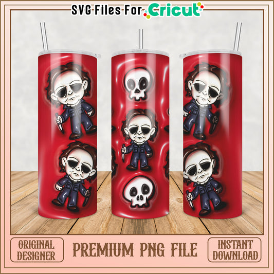 Michael Myers Tumbler PNG Sublimation