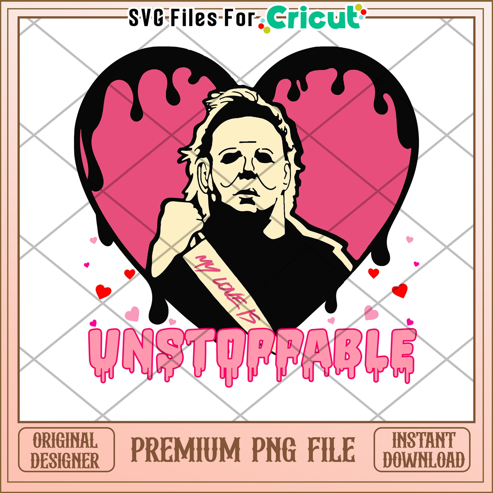 Michael Myers Unstoppable PNG Valentines Day