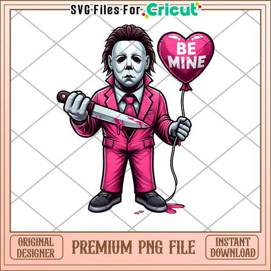 Michael Myers Valentine PNG Cricut