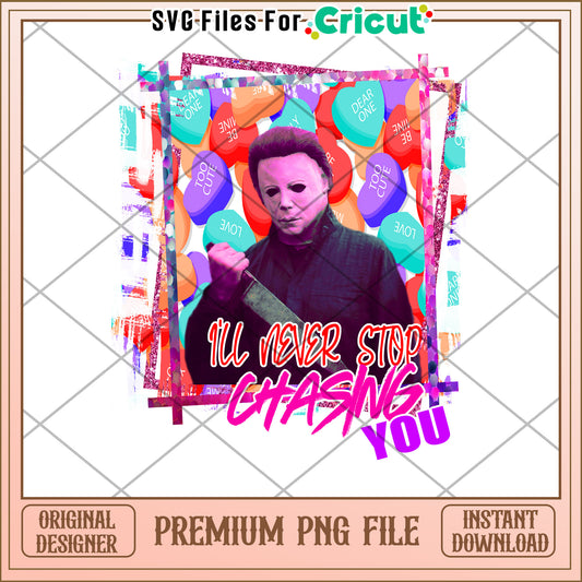 Michael Myers Valentines PNG Cricut