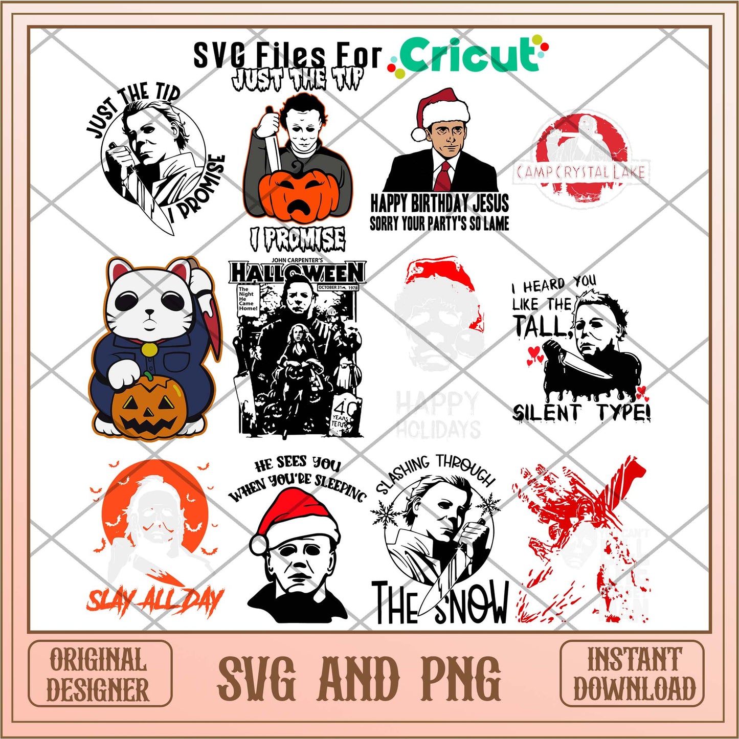 Michael Myers svg bundle, Family horror movies svg - Svgfileforcricut