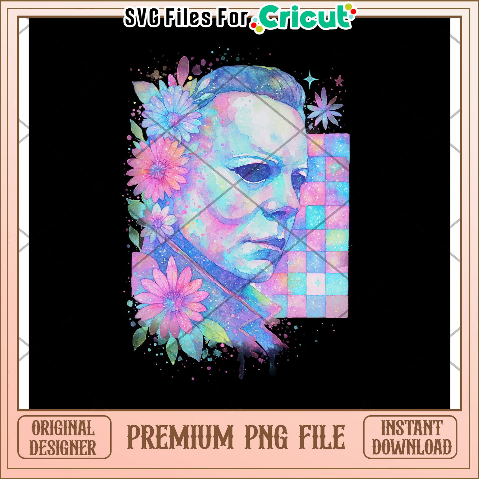 Michael myers neon png, halloween time png, halloween decor png