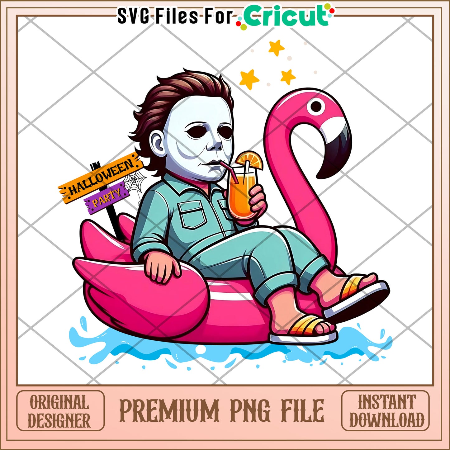 Michael myers summer png, trick or treat png, halloween wallpaper​ png