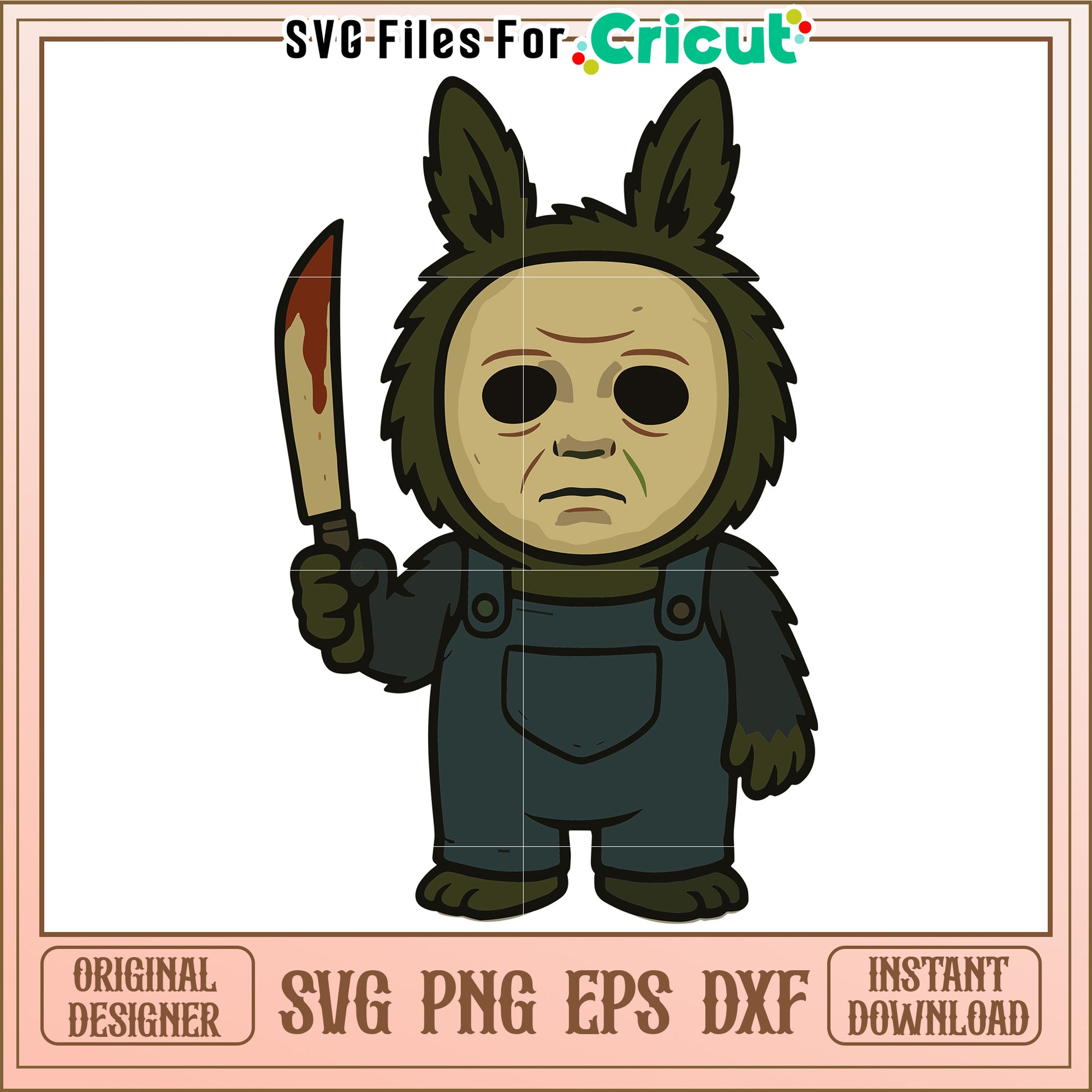 Michael myers svg, halloween cartoon svg, halloween pumkin svg