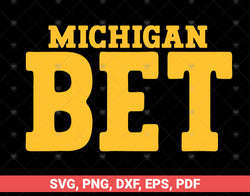 Michigan Bet SVG