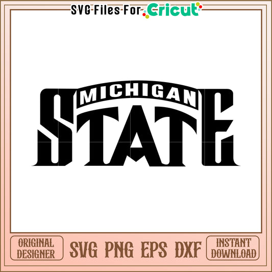 Michigan State SVG File for Cricut, Instant Download Digital Design Template