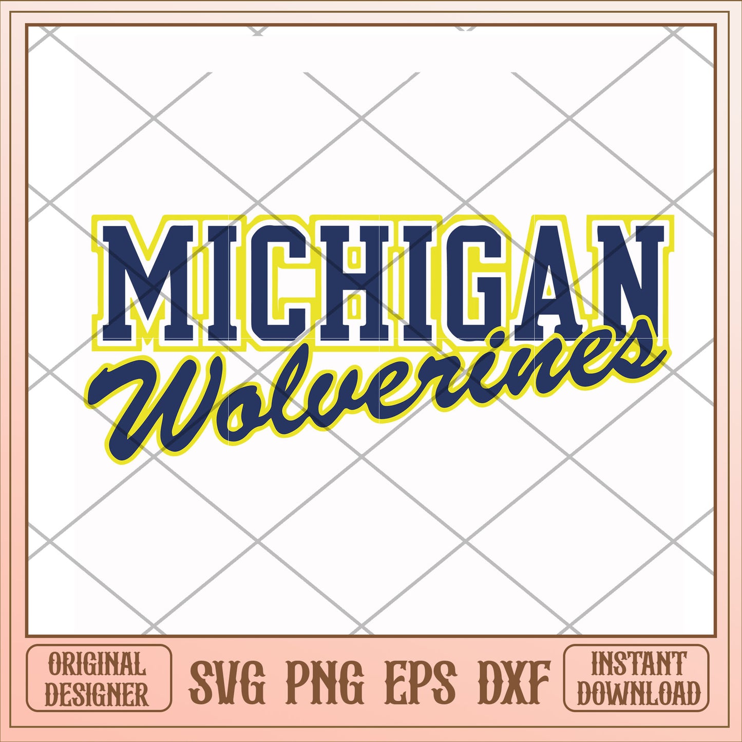 Michigan Wolverines name design svg, name design svg, ncaa svg