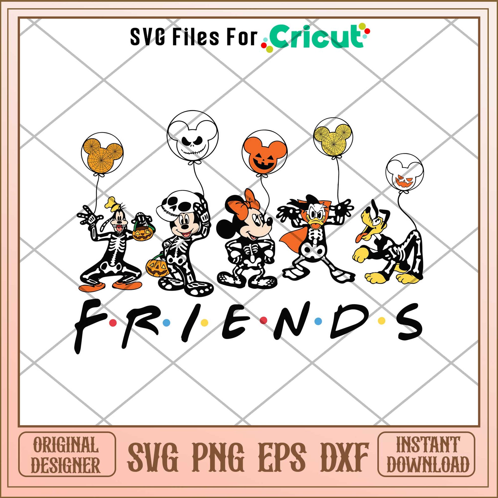 Mickey And Friends Skeleton Dancing  svg, Disney characters svg, Digital Download