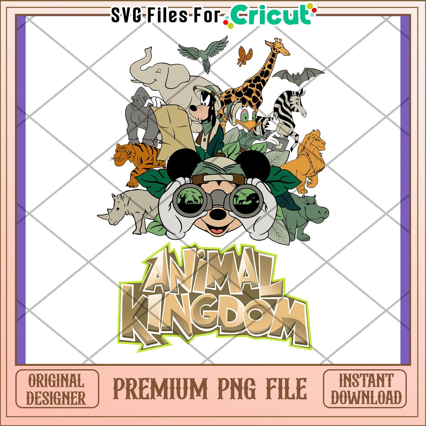 Mickey Animal Kingdom PNG Design
