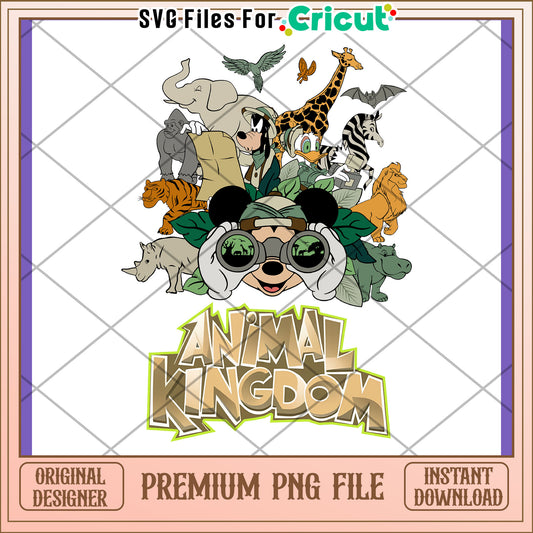 Mickey Animal Kingdom PNG Design