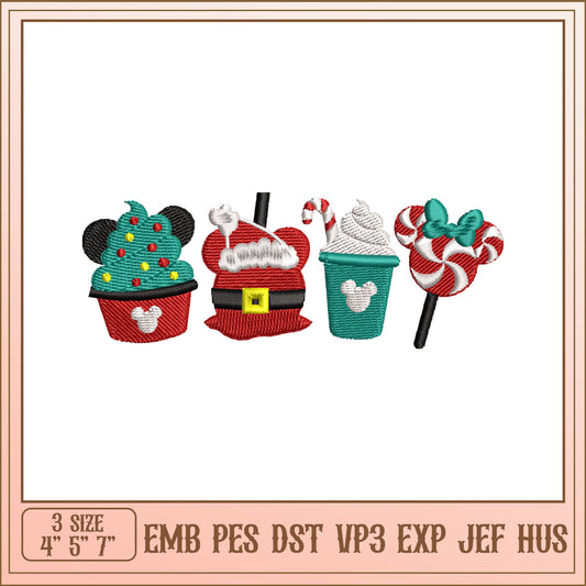 Mickey Christmas Treats Embroidery