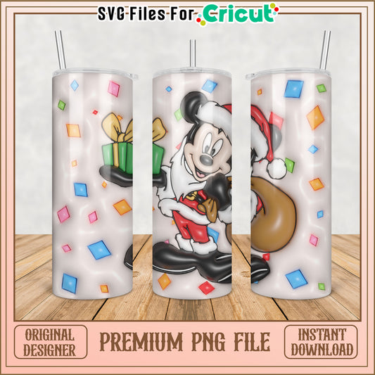 Mickey Christmas Tumbler PNG