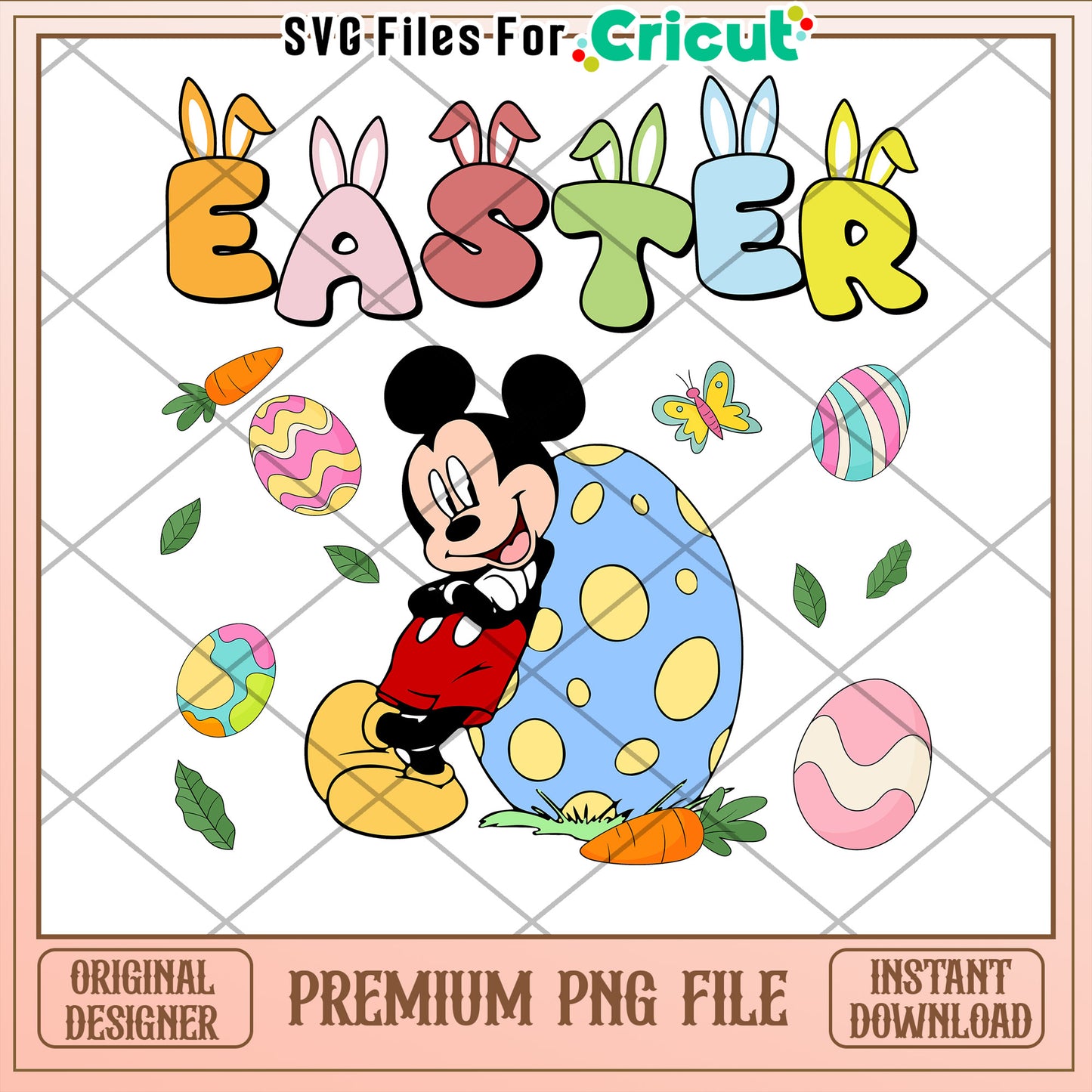 Mickey Easter PNG Cricut Design