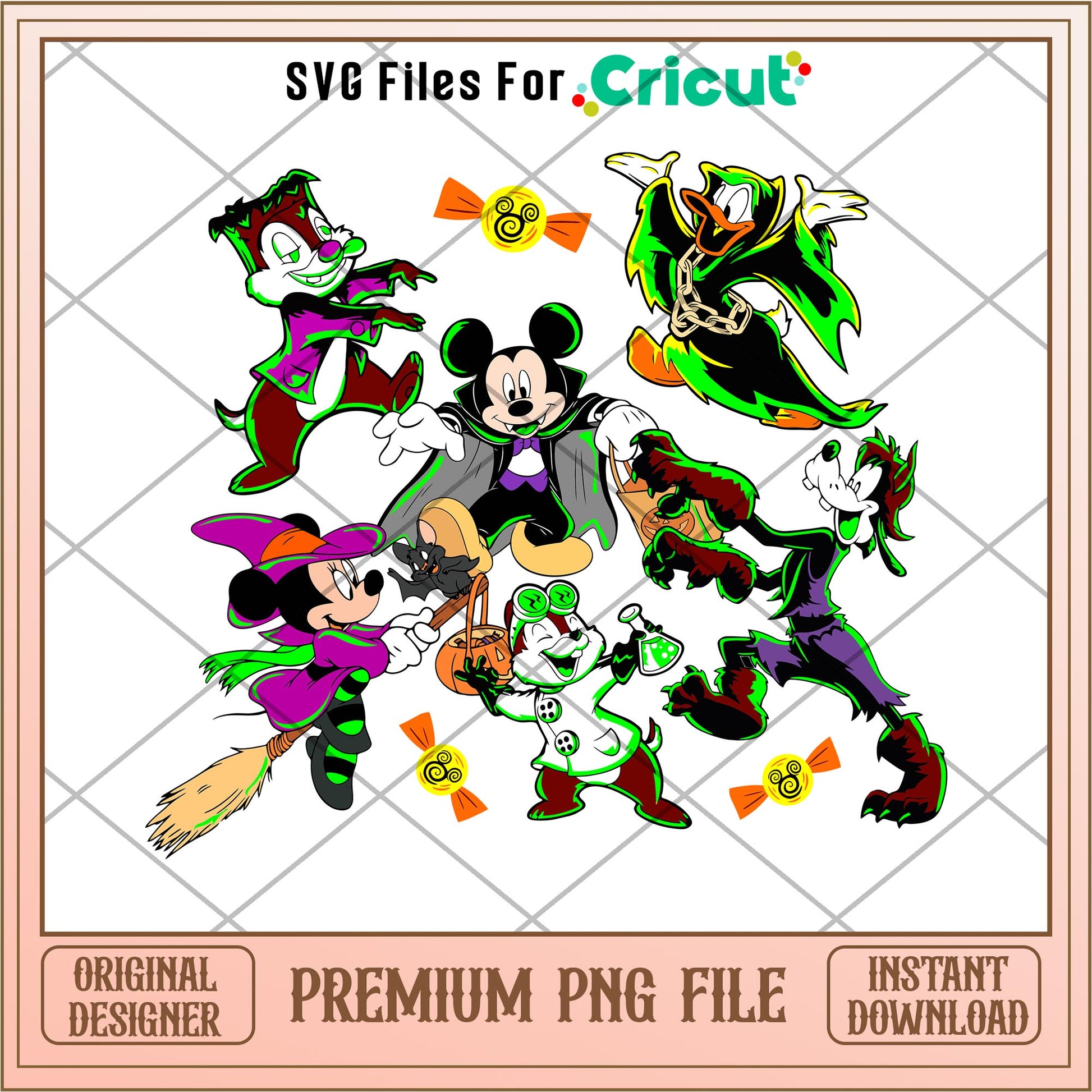 Mickey Frankenstein png, Disney characters png, Digital Download