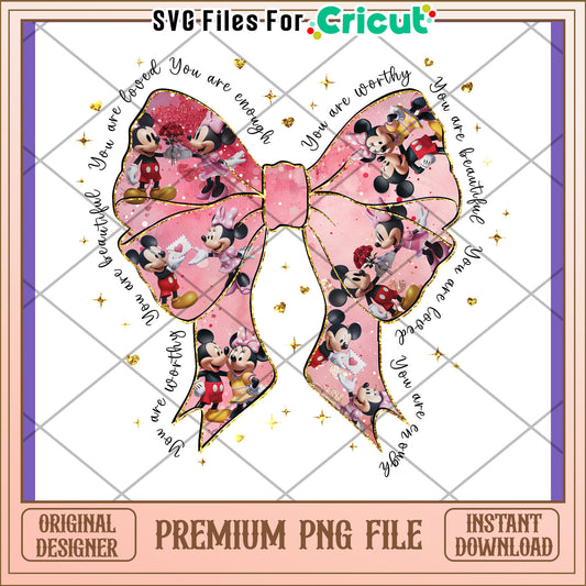 Mickey Minnie Bow PNG Download
