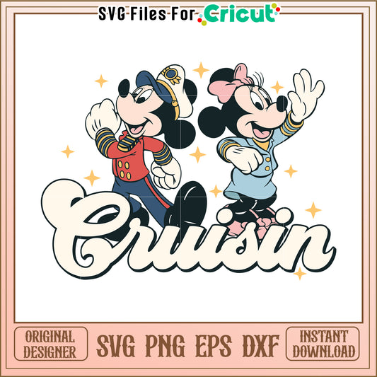 Mickey Minnie Cruisin SVG Design