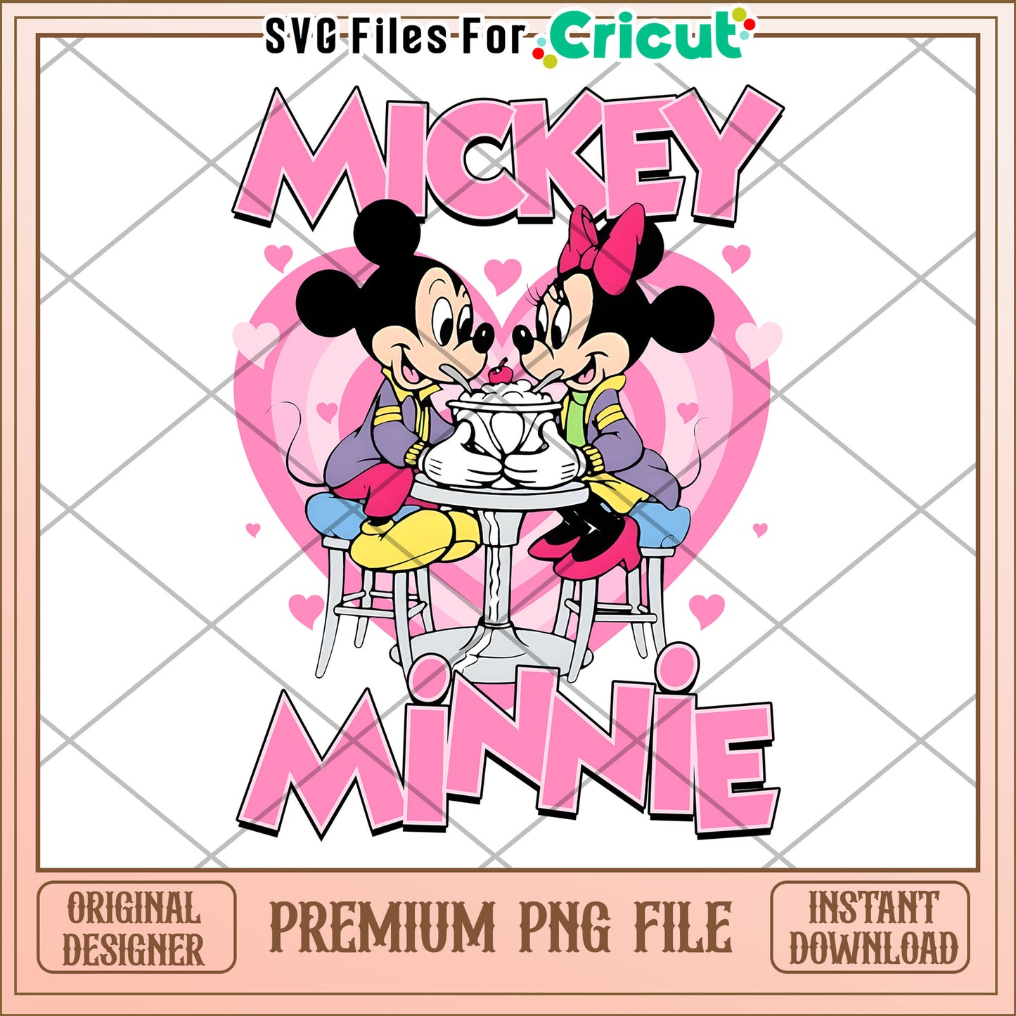Mickey Minnie PNG Sublimation Design