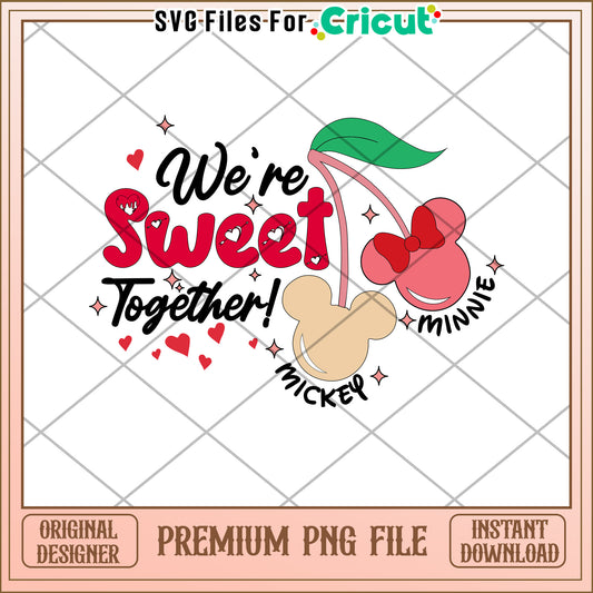 Mickey Minnie Sweet Couple PNG