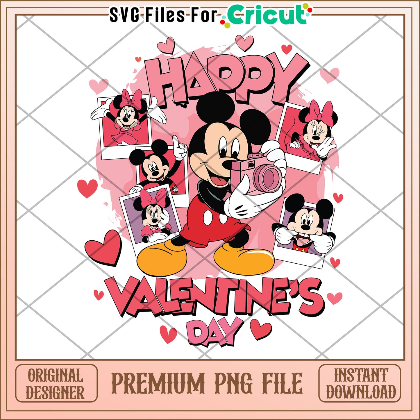 Mickey Minnie Valentines Day PNG